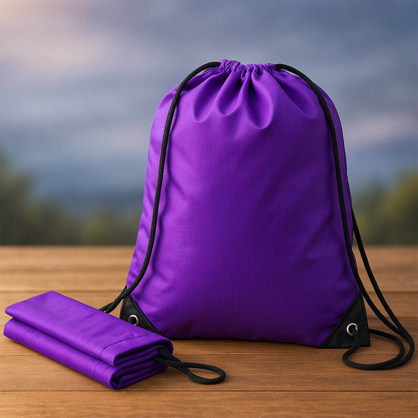 Water-Resistant Nylon Drawstring Backpack Bag (1 Pc / Mix Color & Design) - dailyneed.life