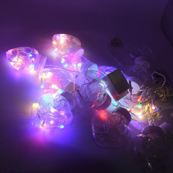 8 Feet 12 Wish Heart Ball String LED Lights With Color Box for Home Decoration, Diwali & Wedding LED Christmas Light Indoor and Outdoor Light ,Festival Decoration (Wishing Ball Multicolor) - dailyneed.life