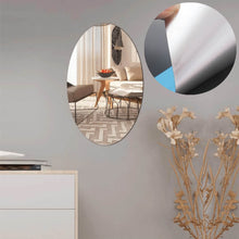 Oval Shape 3D Mirror Sticker (2 Pc Set) - dailyneed.life