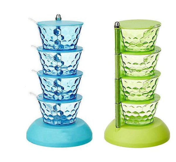 4 in 1 Multipurpose 360 Degree Rotating Pickle Rack Container for Kitchen - dailyneed.life