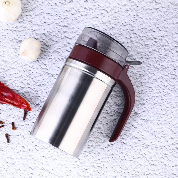 Oil Dispenser Stainless Steel with small nozzle 500ML Oil Container. - dailyneed.life