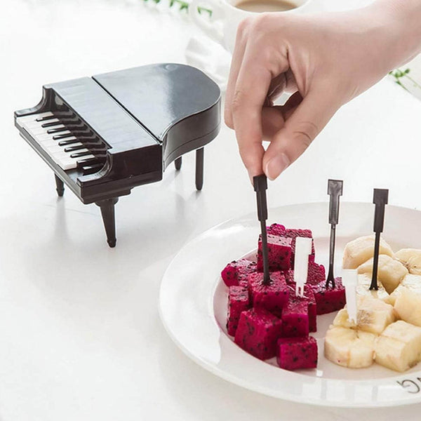 10 Pc Piano Fruit Forks: Fun & Functional for Snacks (Set) - dailyneed.life