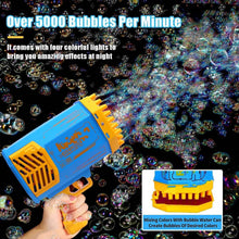 69 Holes Big Rechargeable Powerful Machine Bubble Gun Toys for Kids Adults, Bubble Makers, Big Rocket Boom Bubble Blower Best Gifts - dailyneed.life