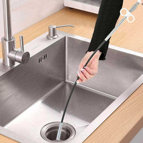 Drain Block Remover Cleaning Tool for Pipes, Clogged Drains ( 85 To 90 Cm / 1 Pc) - dailyneed.life