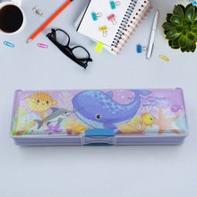 Multipurpose Cartoon Pencil Case – Double Deck Compass Box with 2 Compartments - dailyneed.life