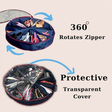 Round Foldable Shoe Organizer Bag 12-Section - dailyneed.life