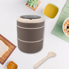 Ganesh Smart Stack 2-Layer Stainless Steel Leak-Proof Lunch Box for Office, School, Picnic - dailyneed.life