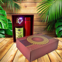 Personalized Temperature Water Bottle, Decorative Light & Kesar Pista Chocolate (With Attractive Multi color Box / 3 Pc Set) - dailyneed.life