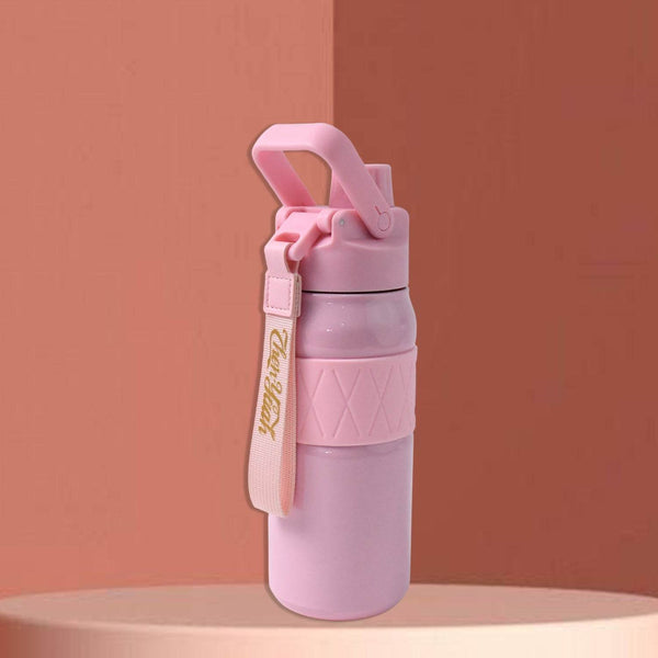 Stainless Steel Vacuum Insulated Water Bottle WIth Straw (550ml) - dailyneed.life