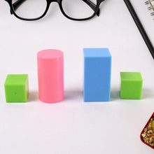 3D Shapes Multicoloured Pattern Building Blocks Toy Solid Figures (6 Pcs Set) - dailyneed.life