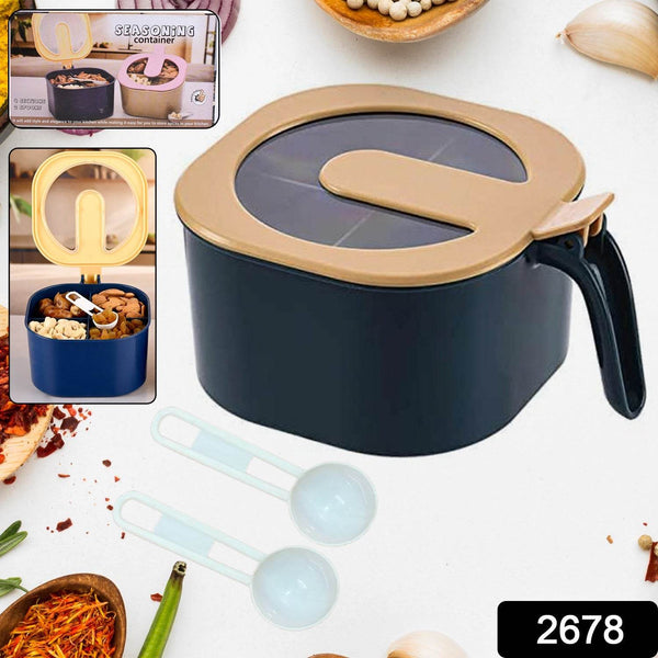 Fancy 4-Section Masala Box for Kitchen Storage (Spice Container) - dailyneed.life