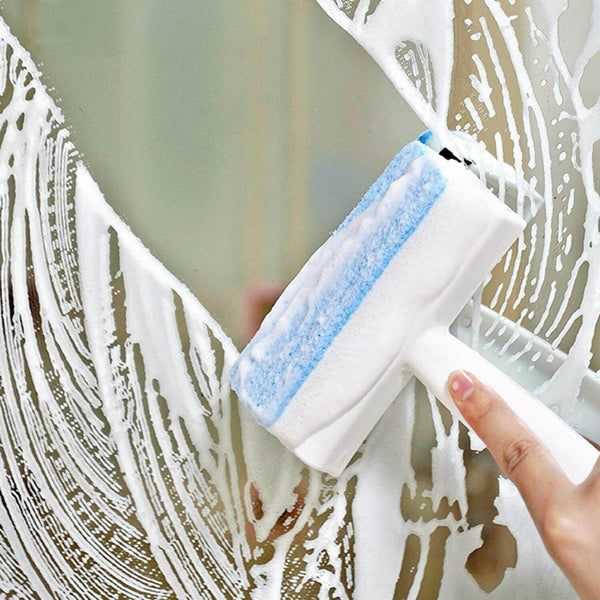 2-in-1 Glass Wiper & Brush – Double-Sided Cleaner for Mirrors, Tiles & Windows - dailyneed.life