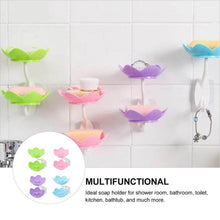 Double Layer Flower Self Draining Soap Dish Holder, Bathroom Shower Soap Holder Dish Storage Plate Tray for Bathroom, Kitchen, Bathtub - dailyneed.life