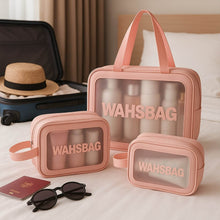 Cosmetic Pouch, Make up Bag for Home & Travel, Toiletry Bag for Cosmetics, Brushes, Accessories Set of 3 Small, Medium & Big - Wash Bag - dailyneed.life