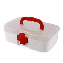 3-Compartment First Aid Box - Portable Medicine Storage with Detachable Tray & Transparent Lid - dailyneed.life