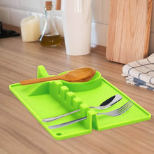 4-Slots Silicone Multifunctional Spoon Holders Fork Spatula Rack (1 Pc) - dailyneed.life
