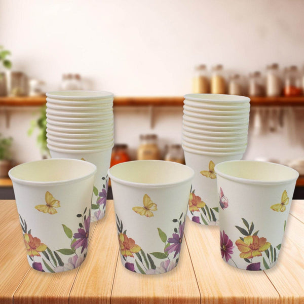 Disposable Paper Cups, Disposable Tea, Coffee Cups (24 Pcs Set / Mix Color & Design) - dailyneed.life
