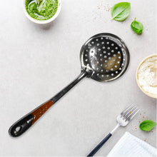 Kitchen Stainless Steel Best Skimmer Slotted Spoon-Cooking Utensils with Heat Resistant Plastic Handle - dailyneed.life