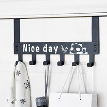 Heavy-Duty Carbon Steel Over Door Hook Rack for Towels & Coats (1 Pc, 6 Hooks) - dailyneed.life