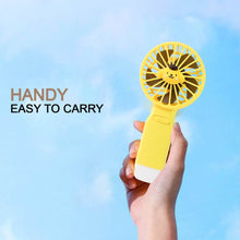 Cute Cartoon Handheld Fan with LED Light (1 Pc) - dailyneed.life