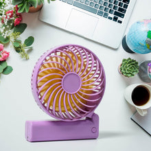 Portable Mini handy Fan & Personal Table Fan | Rechargeable Battery Operated Fan Suitable for Kids, Women, Makeup Artist, Home Office (Battery Not Include) - dailyneed.life