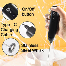 Small Electric Handheld Milk Frother with Stainless Steel Whisk (1 Pc) - dailyneed.life