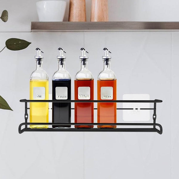 Spice Bottle Storage Rack Hanging Spice Rack Hanging Spice Rack Seasoning Holder Metal Storage Hanging Rack (1 Pc) - dailyneed.life