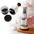 Food Cutter, Multifunctional Stainless Steel Blade Onion Cutter Food Vegetable Cutting Tool Home Kitchen Accessory, Vegetable Onions Garlic Nuts Salads Hand Chopper Kitchen - dailyneed.life