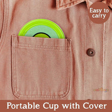 Portable Travelling Cup/Tumbler With Lid Folding / Pocket Glass for Travelling, Water Cup for Kids Walker, Folding Camping Cup with Lids Expandable Drinking Cup Folding Cup for Kids, Travel - (Pack of 1) - dailyneed.life