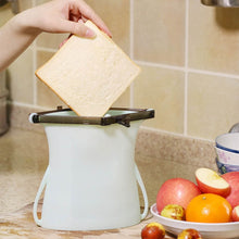 Reusable Silicone Food Storage Bag – Leakproof, Flat Bottom, Freezer & Microwave Safe, BPA-Free Snack & Sandwich Bag (1 Pc) - dailyneed.life