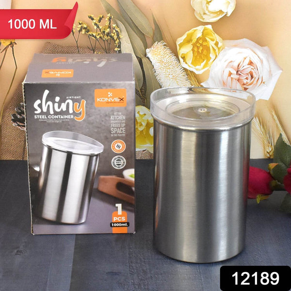 Multipurpose Stainless Steel Airtight Containers with See Through Lid (1 Pc / 1000 ML) - dailyneed.life