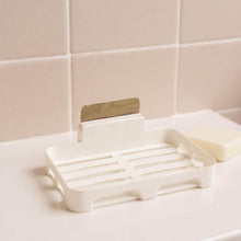 Self-Adhesive Wall Mount Plastic Soap Dish with Drain Slots - dailyneed.life