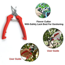 Heavy Duty Stainless Steel Cutter, Non‑slip Trimming Scissors Durable Not Easy To Wear for Gardening Pruning Of Fruit Trees Flowers and Plants (With Plastic Packing) - dailyneed.life