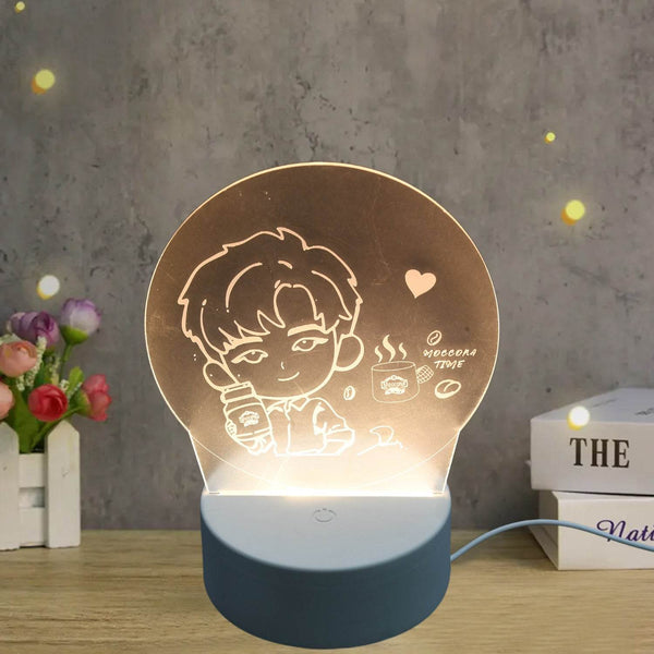 3D Led Night Light Desk Lamp Lighting Lamp Practical 3D Night Light Creative Dream Sleep Led Desk Lamp Bedroom Bedside Light - dailyneed.life