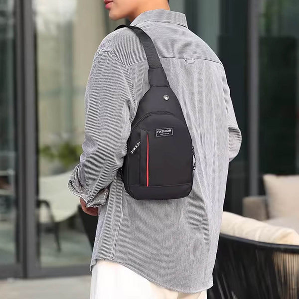 Waterproof Anti-Theft Crossbody Fanny Pack – (1 Pc, Black & Grey) - dailyneed.life