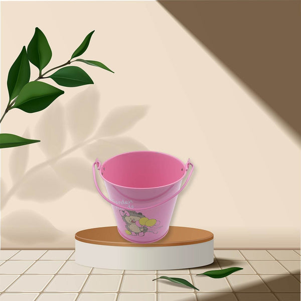 Small Metal Bucket for Plants & Decor (1 Pc, With Handle) - dailyneed.life