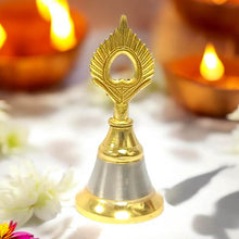 Brass and Steel Temple Ghanti (Pooja Bell) – Decorative Spiritual Accessory - dailyneed.life
