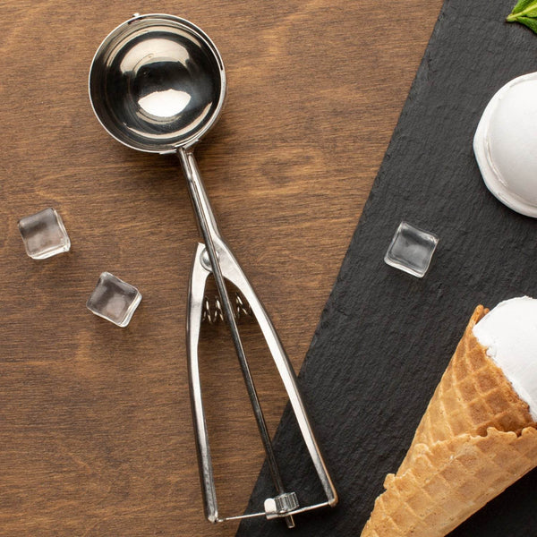 Premium Stainless Steel Ice Cream Scoop with Trigger Release –Approx 70 ML Capacity - dailyneed.life