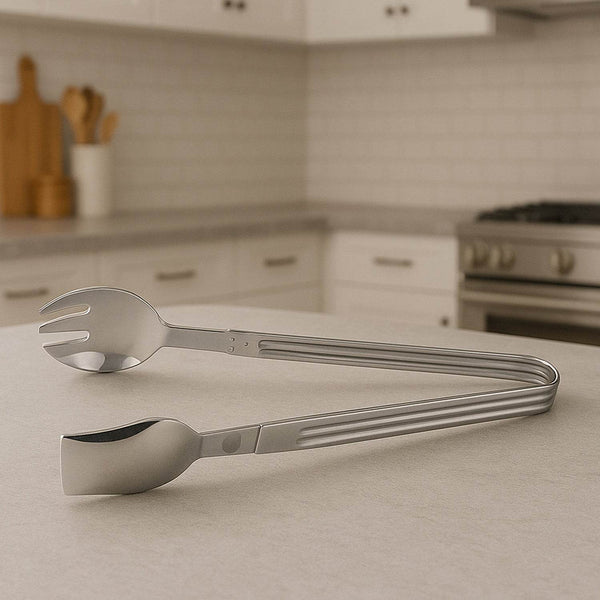 Stainless Steel Multipurpose Serving Tong – 2-in-1 Pasta & Salad Tong (1 Pc) - dailyneed.life