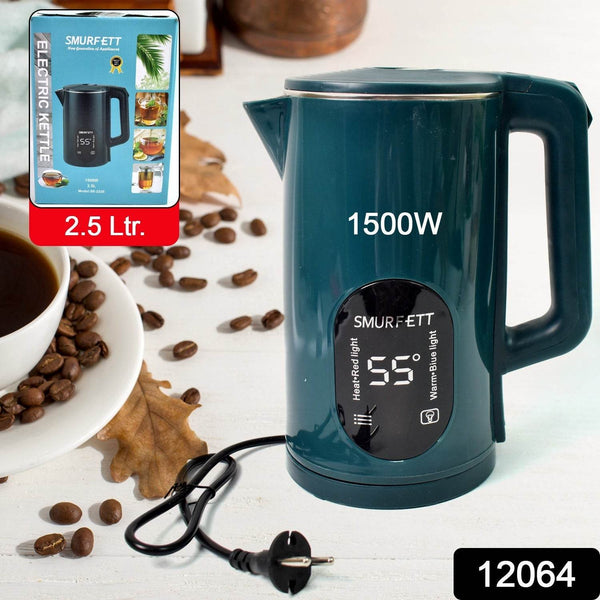 Temperature display electric kettle 55 degrees constant temperature electric kettle (1500W, 2.5 Ltr. / 1 Pc) - dailyneed.life