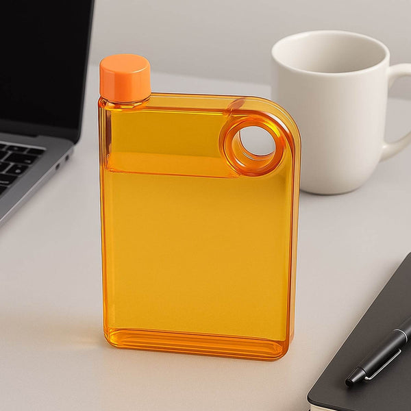Notebook Style Slim Water Bottle (380 ml, Multicolor) - dailyneed.life