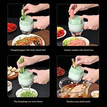 4 in 1 Electric Handheld Cooking Hammer Vegetable Cutter Set Electric Food Chopper Multifunction Vegetable Fruit Slicer - dailyneed.life