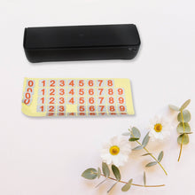 Temporary Car Parking Mobile Number Display with Magnetic Numbers Stickers (1Pc)  - dailyneed.life