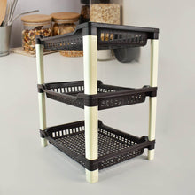 Apex Big Multi use Plastic Storage Rack – 3-Tier (1 Pc) - dailyneed.life