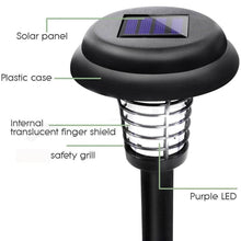 Garden Lighting UV LED Solar Powered LED Mosquito Trap / Bug Zapper (2 Pc) - dailyneed.life