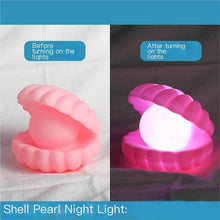 Pearl Shell Night Lamp Decorate Desk Lights Nursery Toy Lamp Led Pearl Shell Night Lights for Bedroom & Home (Small Battery Operated) - dailyneed.life