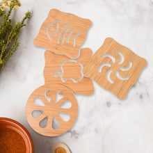 Wooden Table Coasters Tea Coasters (1 Pc / Mix Design) - dailyneed.life