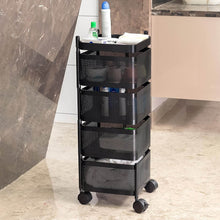 Metal Square High Quality Kitchen Trolley with Wheels (4 Layer / 1 Pc) - dailyneed.life