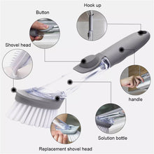 2-in-1 Dishwashing Brush, Long Handle Wash Pot Brush Washing Dish - dailyneed.life