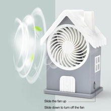 Mini House Fan House Design Rechargeable Portable Personal Desk Fan For Home , Office & Kids Use (Battery Not Include) - dailyneed.life